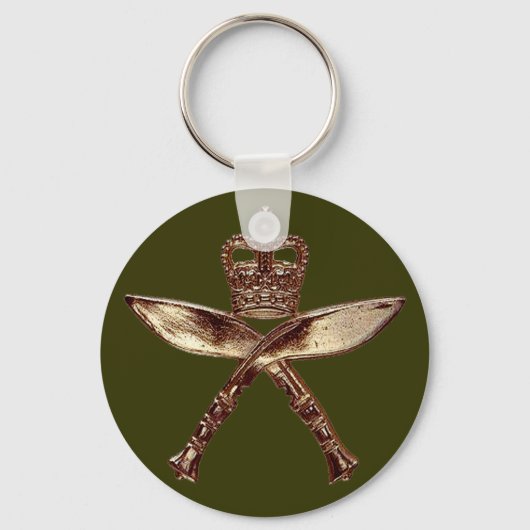 Koninklijk Gurkha-insigne Sleutelhanger (Voorkant)