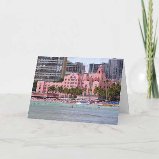 Koninklijk Hawaiiaans Hotel Kaart (Voorkant)