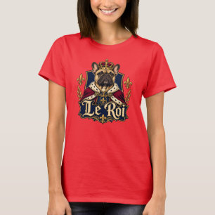Koninklijk hondenontwerp voor Franse Bulldog Konin T-shirt