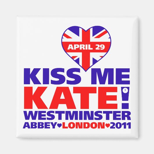 Koninklijk huwelijk 2011 Prins William Magneet (Voorkant)