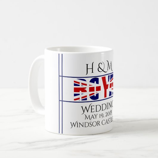 Koninklijk huwelijk 2018 - koffiemok (Voorkant links)