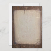  koninklijk huwelijk op roestvrij papier kaart (Achterkant)