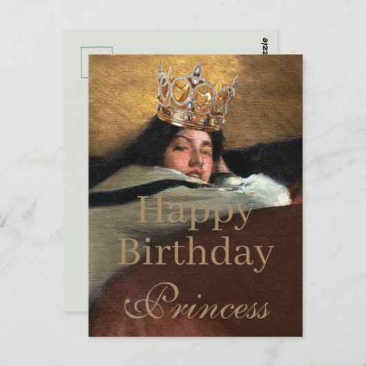 Koninklijk is zo posh Gefeliciteerd Prinses Briefkaart (Voorkant / Achterkant)