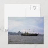 Koninklijk jacht "Britannia" op de rivier de St. L Briefkaart (Voorkant / Achterkant)