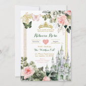 Koninklijk Kasteel Blush Roze Sage Groen Royal 15  Kaart (Voorkant)