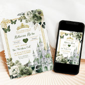 Koninklijk Kasteel Crown Sage Groene Koninklijke Q Kaart