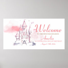 Koninklijk KASTEEL Kleine Prinses Verjaardagsfeest Poster