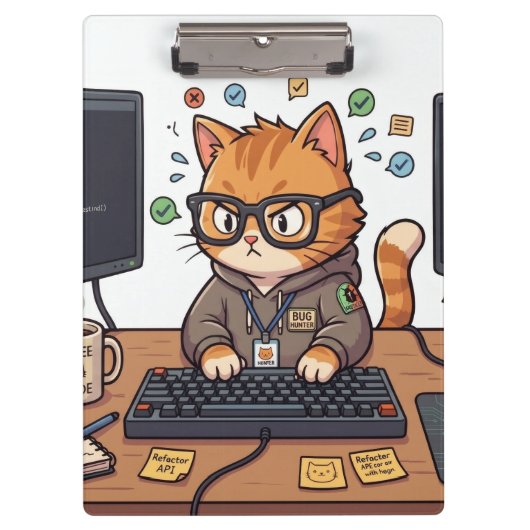 Koninklijk Kat Kladblok Klembord (Voorkant)