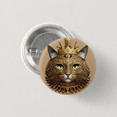 Koninklijk Katprofiel Ronde Button 3,2 Cm (Voorkant /achterkant)
