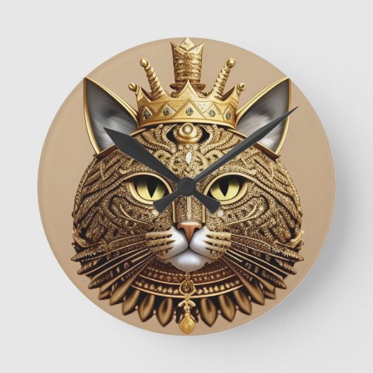 Koninklijk Katprofiel Ronde Klok (Voorkant)