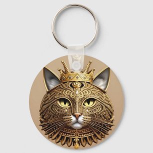 Koninklijk Katprofiel Sleutelhanger