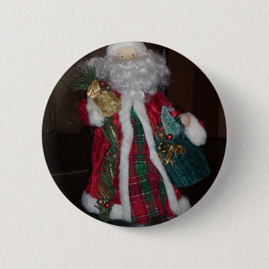 Koninklijk kerstfeest met feestelijke feestdag ronde button 5,7 cm (Voorkant)