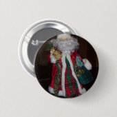 Koninklijk kerstfeest met feestelijke feestdag ronde button 5,7 cm (Voorkant /achterkant)
