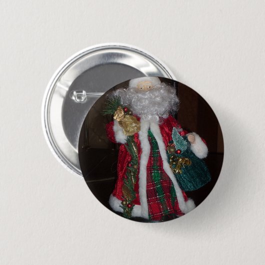Koninklijk kerstfeest met feestelijke feestdag ronde button 5,7 cm (Voorkant /achterkant)
