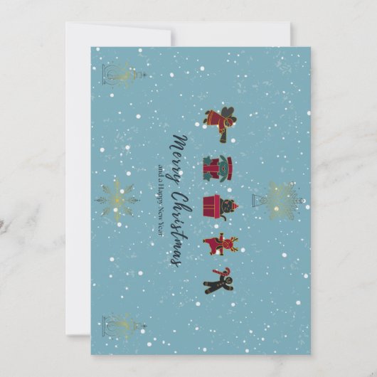 Koninklijk Kerstseizoen Feestdagenkaart (Voorkant)