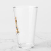 Koninklijk Koninginnen Paar Trouw Geschenk Glas (Links)