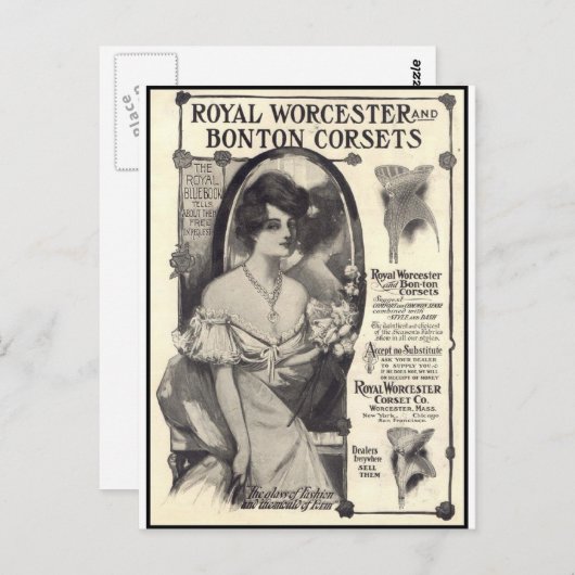 koninklijk korset briefkaart (Voorkant / Achterkant)