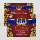 Koninklijk Kroonprins verjaardagsfeest Kaart (Voorkant / Achterkant)