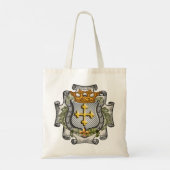 Koninklijk Kroonschild Achternaam  Tote Bag (Achterkant)