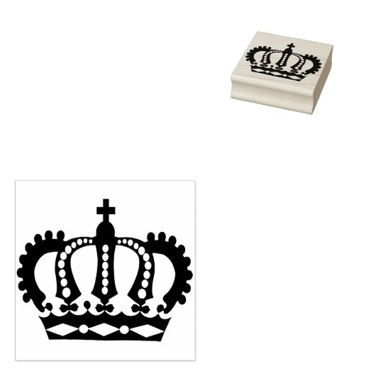koninklijk kroonstempel rubberstempel (Gestempeld)