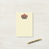 Koninklijk Kruis Kroon - Goud Blauw Rood Post-it® Notes (Op bureau)