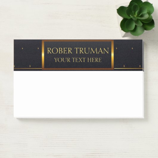 Koninklijk Luxe Blauw goudontwerp Post-it® Notes (Kantoor)