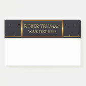 Koninklijk Luxe Blauw goudontwerp Post-it® Notes (Voorkant)