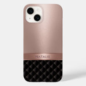 Koninklijk Luxe Roos Gold - Aangepaste naam Case-Mate iPhone Case (Achterkant)
