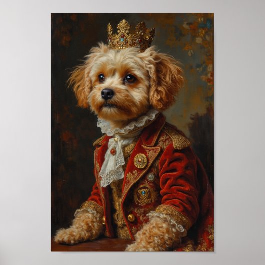 Koninklijk Maltipoo Portret Poster (Voorkant)