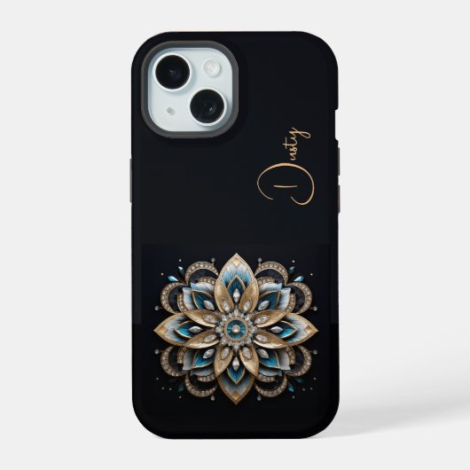 Koninklijk Mandala Phonehoesje iPhone 15 Case (Achterkant)