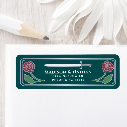 Koninklijk Middeleeuwse Fantasie Zilveren Zwaard T Etiket (Insitu)