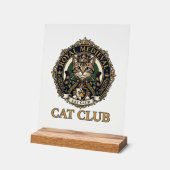 Koninklijk Middeleeuwse Kat Kat Vader Cadeau Idee Acryl Bord (Hoek)