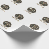 Koninklijk Middeleeuwse Kat Kat Vader Cadeau Idee Cadeaupapier (Hoek)