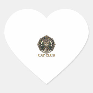 Koninklijk Middeleeuwse Kat Kat Vader Cadeau Idee  Hart Sticker