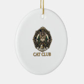 Koninklijk Middeleeuwse Kat Kat Vader Cadeau Idee  Keramisch Ornament (Rechts)
