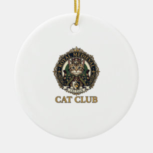 Koninklijk Middeleeuwse Kat Kat Vader Cadeau Idee Keramisch Ornament