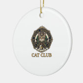 Koninklijk Middeleeuwse Kat Kat Vader Cadeau Idee  Keramisch Ornament (Links)