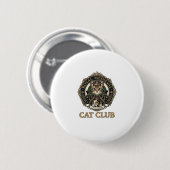 Koninklijk Middeleeuwse Kat Kat Vader Cadeau Idee Ronde Button 5,7 Cm (Voorkant /achterkant)
