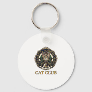 Koninklijk Middeleeuwse Kat Kat Vader Cadeau Idee Sleutelhanger
