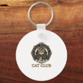 Koninklijk Middeleeuwse Kat Kat Vader Cadeau Idee Sleutelhanger (Voorkant)