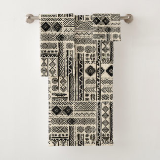 Koninklijk modern mudcloth-ontwerp bad handdoek