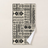 Koninklijk modern mudcloth-ontwerp bad handdoek (Handdoek)