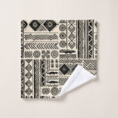 Koninklijk modern mudcloth-ontwerp bad handdoek (Wasdoekje)