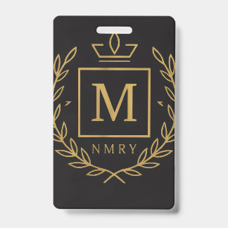 "Koninklijk NMKY Embleem – Monogram M Wapenschild  Badge