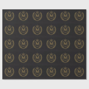 "Koninklijk NMKY Embleem – Monogram M Wapenschild Cadeaupapier
