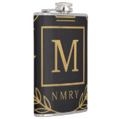 "Koninklijk NMKY Embleem – Monogram M Wapenschild  Heupfles (Rechts)