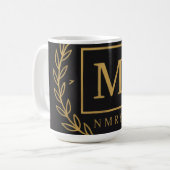 "Koninklijk NMKY Embleem – Monogram M Wapenschild Koffiemok (Voorkant links)