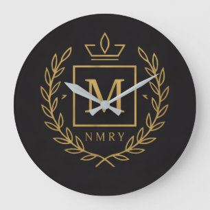 "Koninklijk NMKY-embleem – Monogram M Wapenschildo Grote Klok