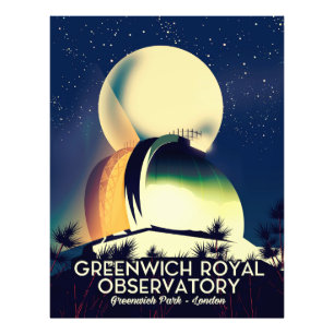 Koninklijk Observatorium Greenwich Londen Foto Afdruk