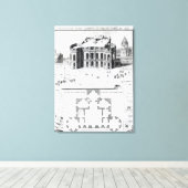 Koninklijk Observatorium in Parijs, 1741 Canvas Afdruk (Insitu (Houten vloer))